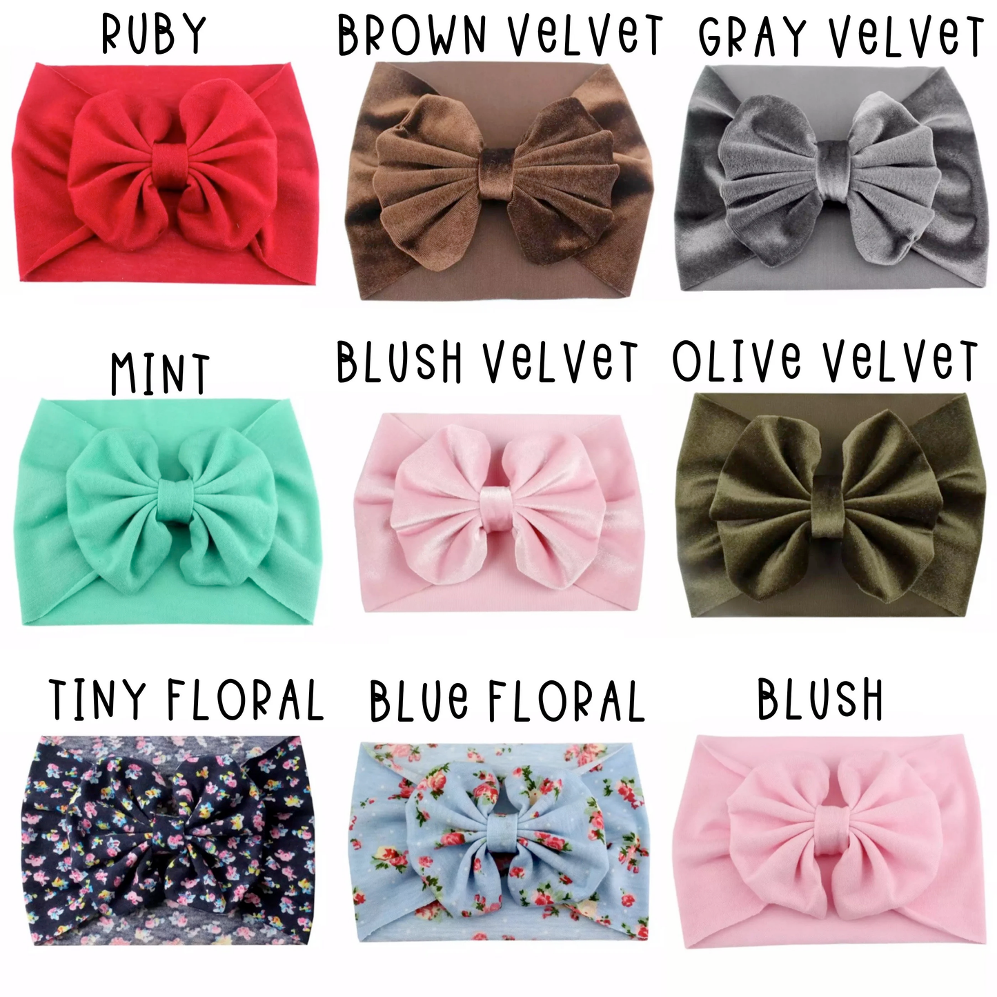 Big Bow Cotton Headbands