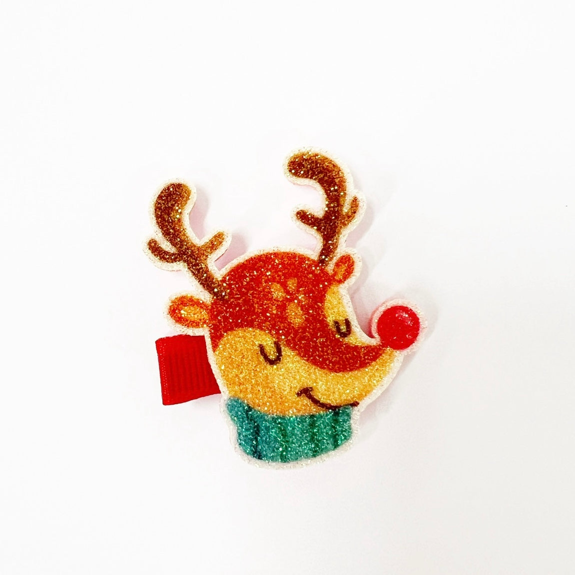 Sparkle Reindeer Christmas Clip