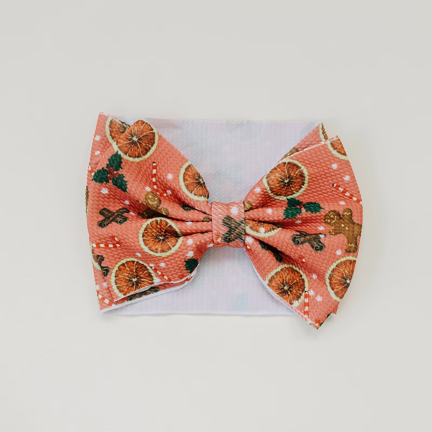 Christmas Wassail XL Texture Baby Bow Headband