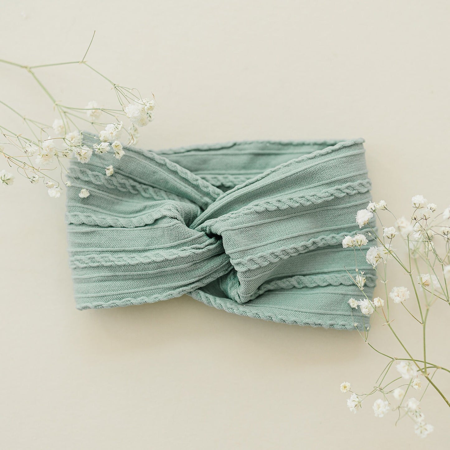 Twist Cable Knit Baby Headband
