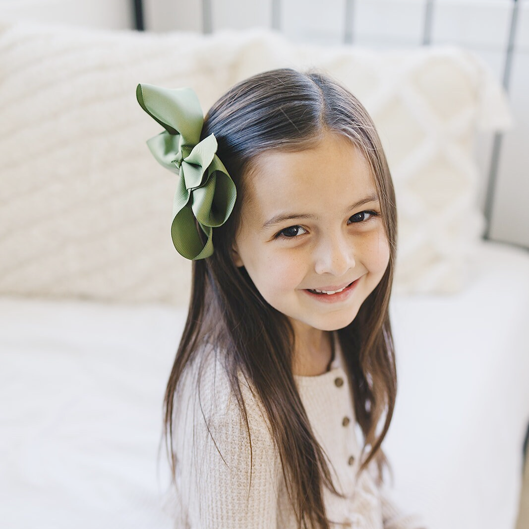 5" Grosgrain Autumn Hair Bow Clip