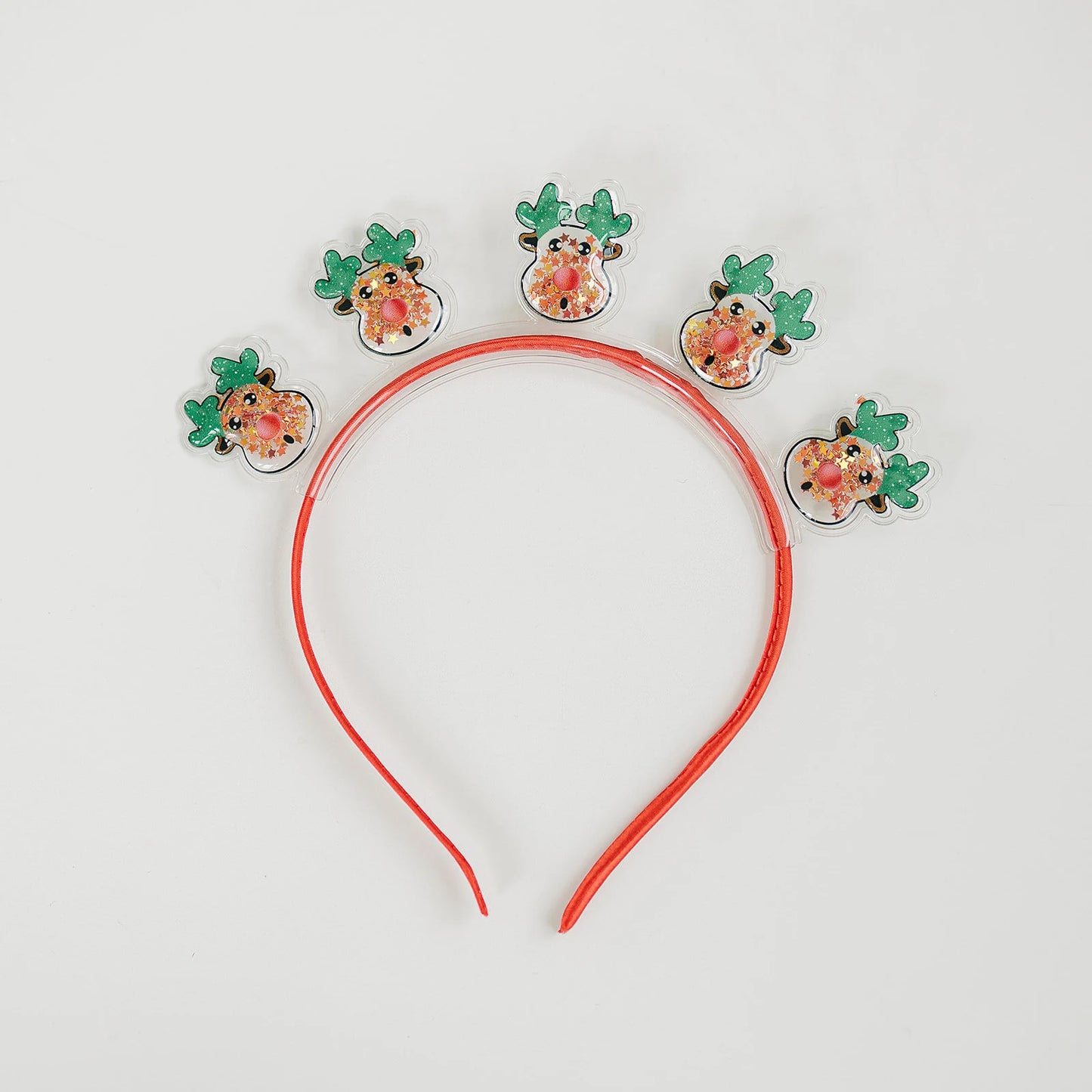 Reindeer Christmas Confetti Shaker Girls Headband