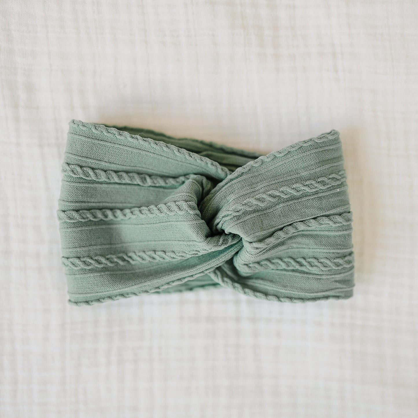Twist Cable Knit Baby Headband