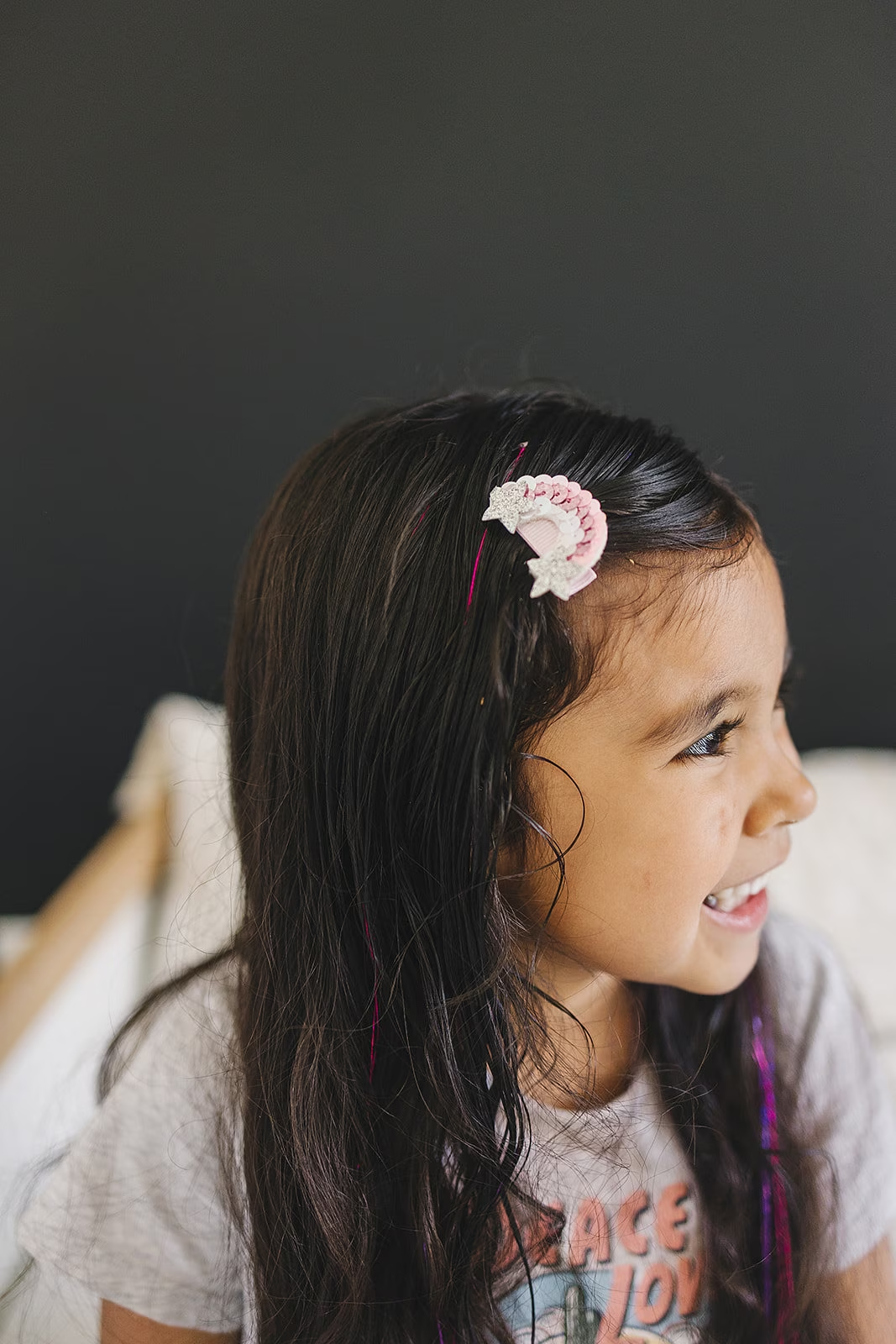Sequin Little Glitter Rainbow Hair Clip