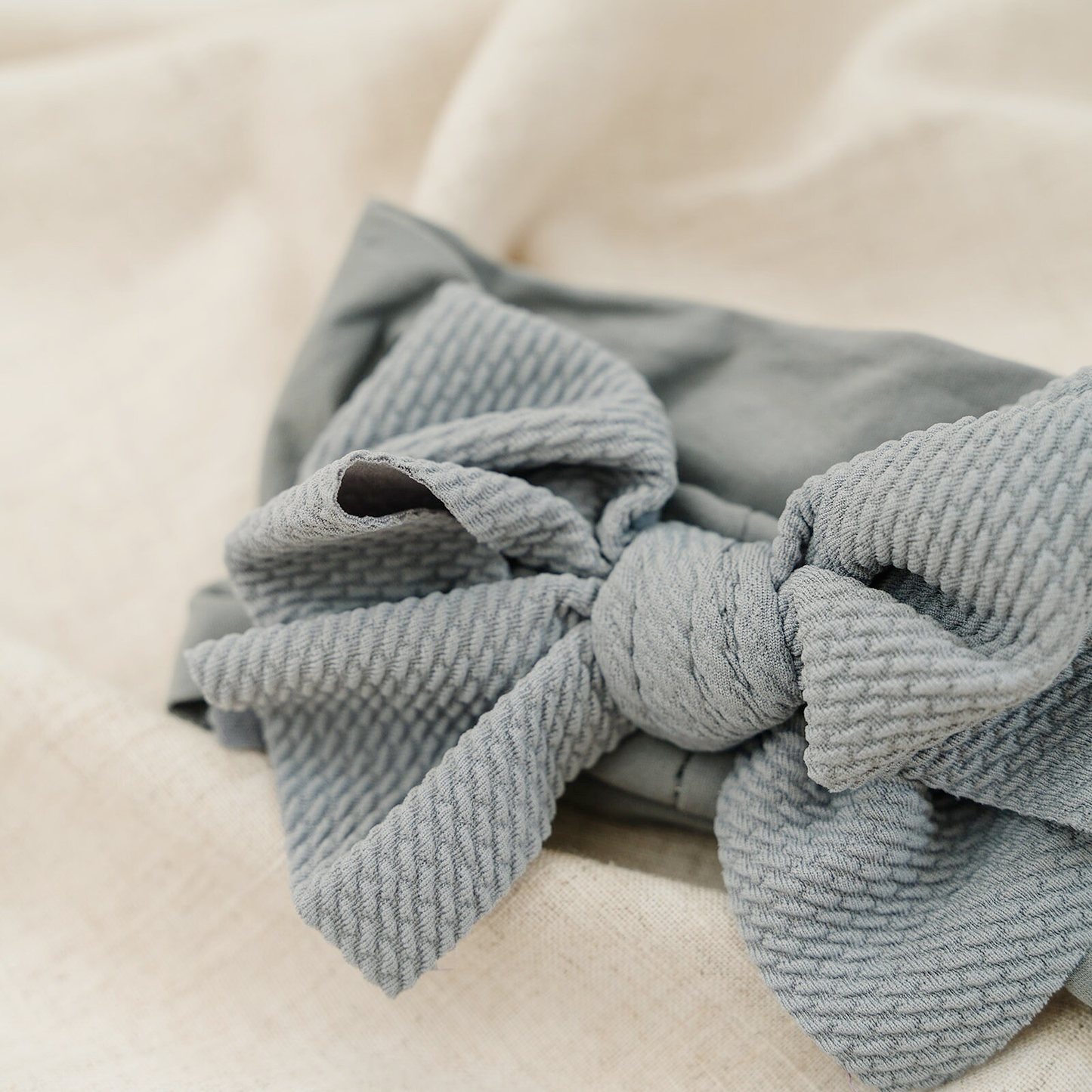 4.5” Loopy Texture Bow Baby Nylon Headbands