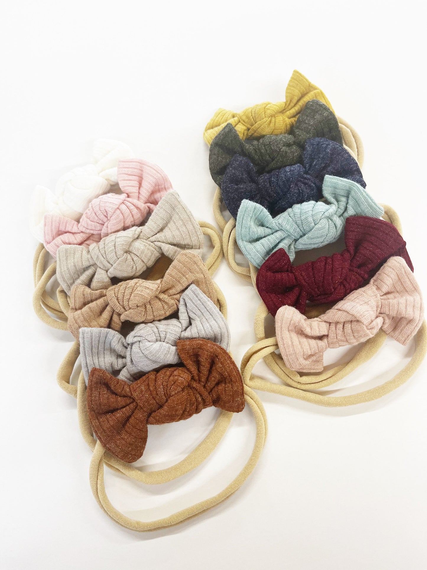 Ribbed Knottie Hair Bows