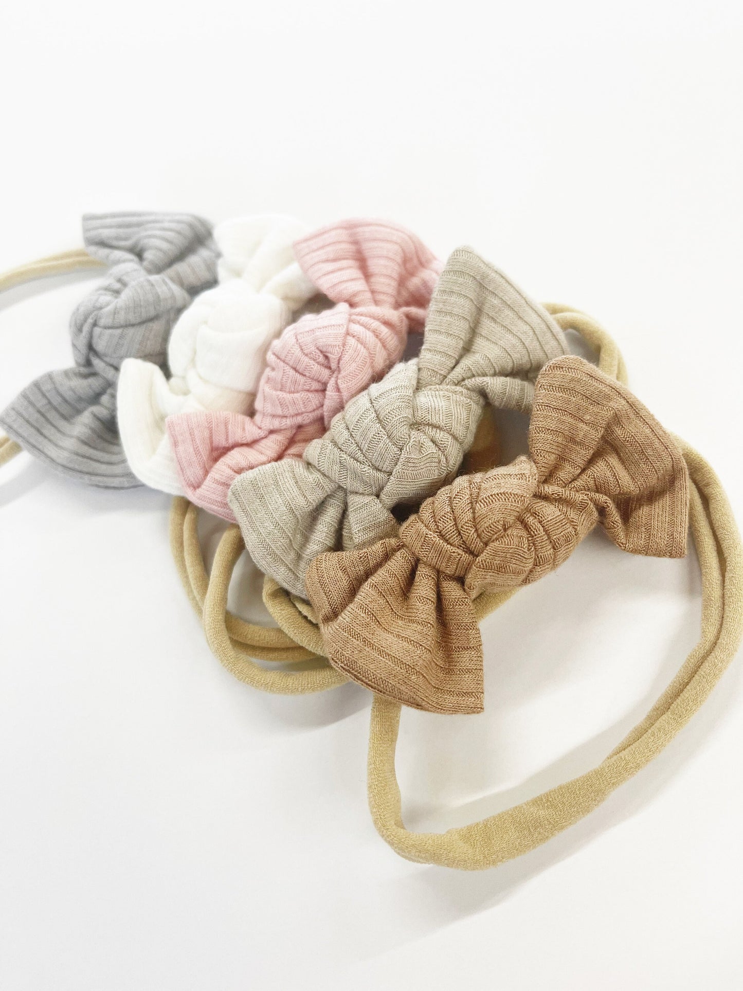 Ribbed Knottie Hair Bows