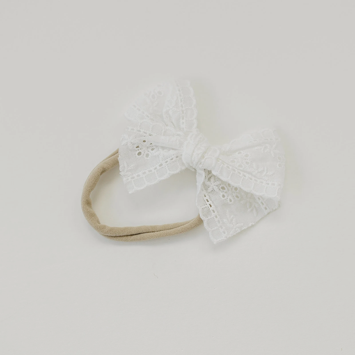 Little Lady Eyelet Baby Bow Headband