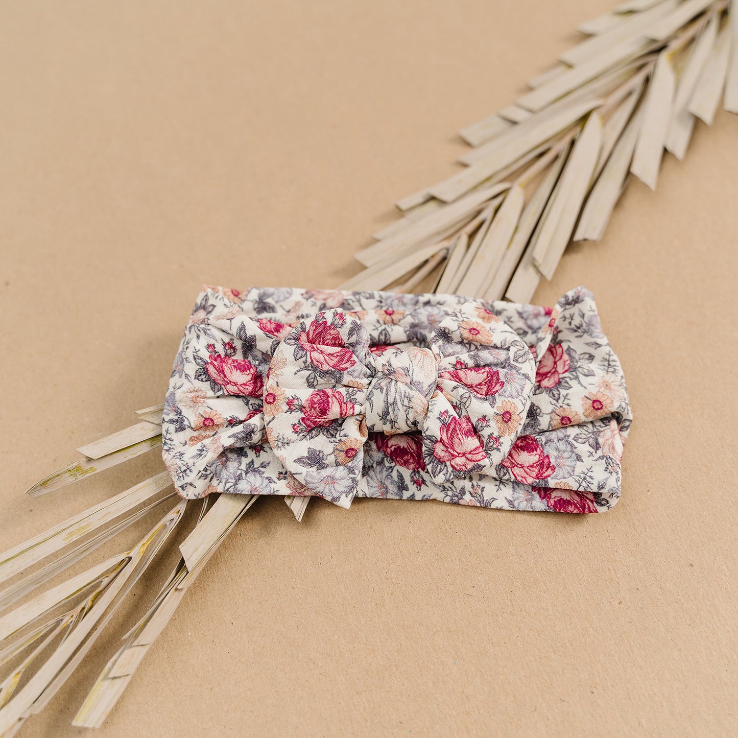 Trendy Vintage Floral Nylon Headband