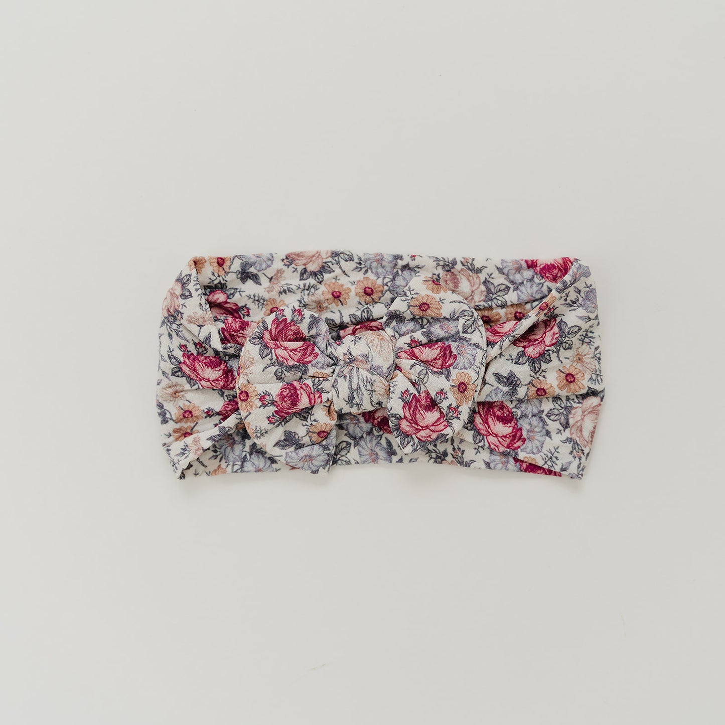 Trendy Vintage Floral Nylon Headband