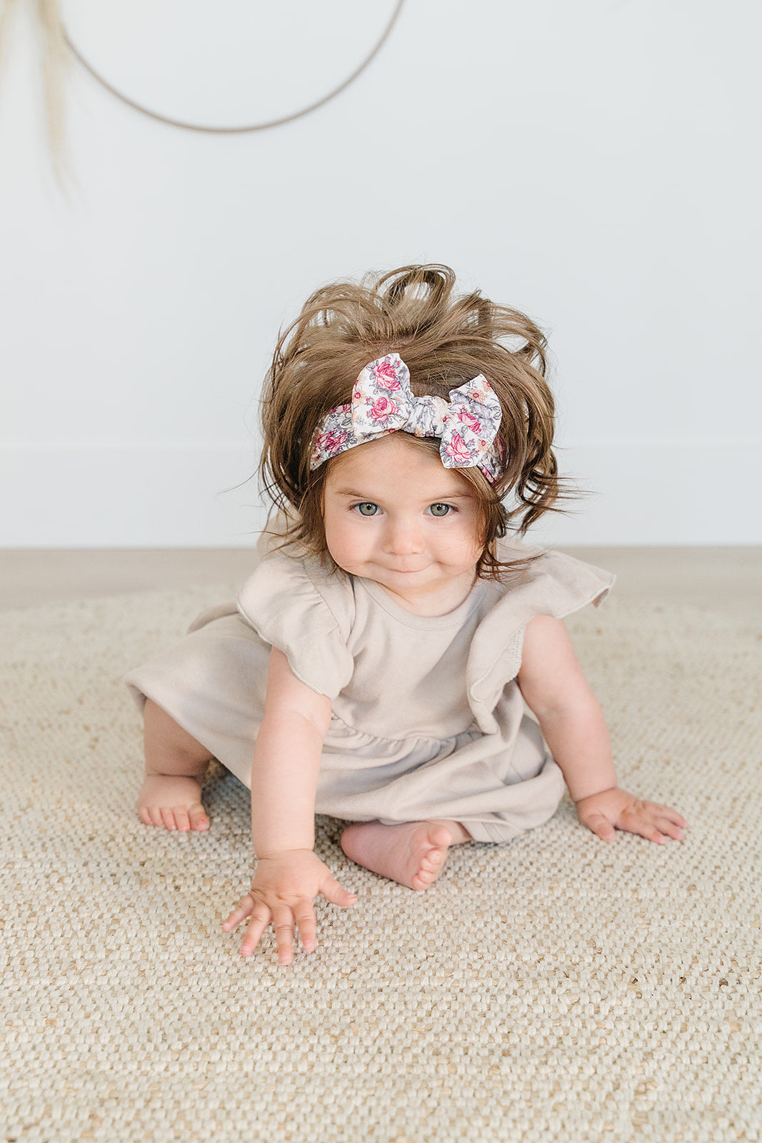 Trendy Vintage Floral Nylon Headband