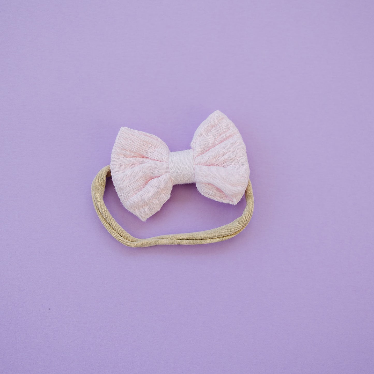 4” Gauze Linen Square Hair Bows