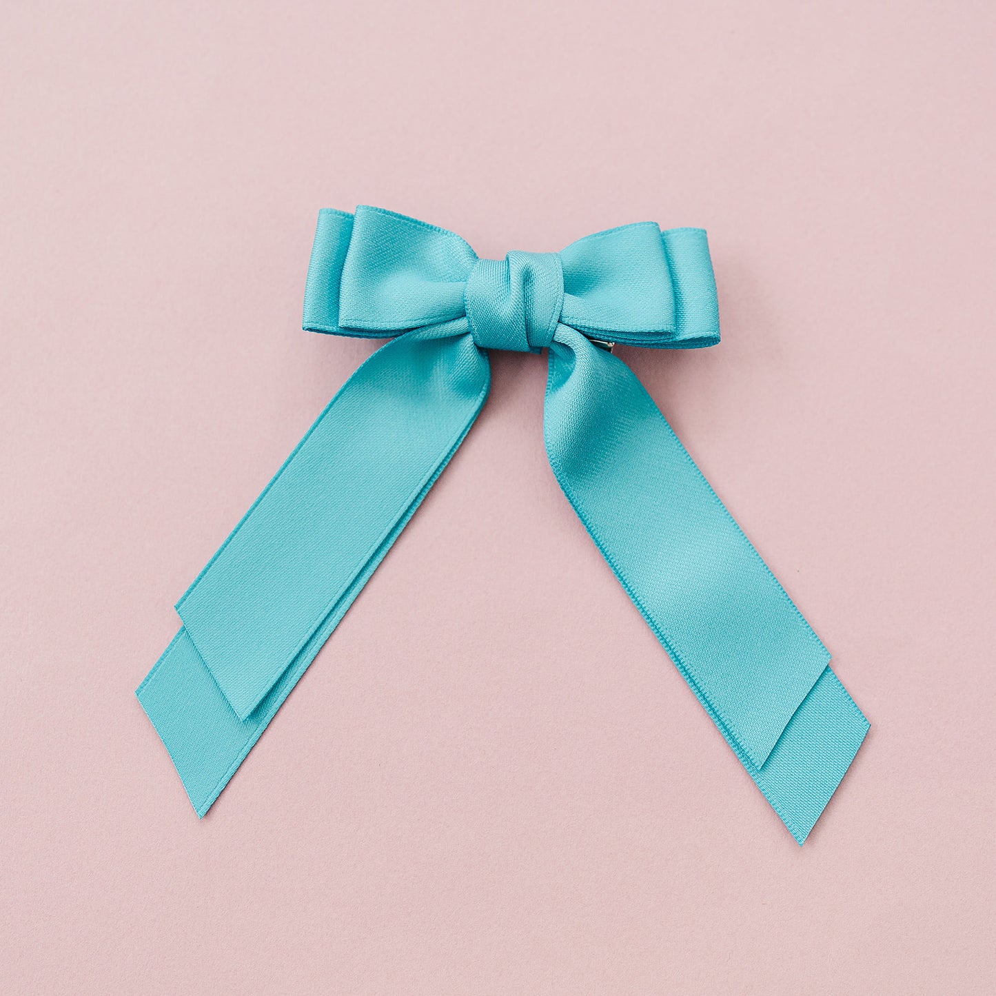 Double Stacked Silky Long Ribbon Bows