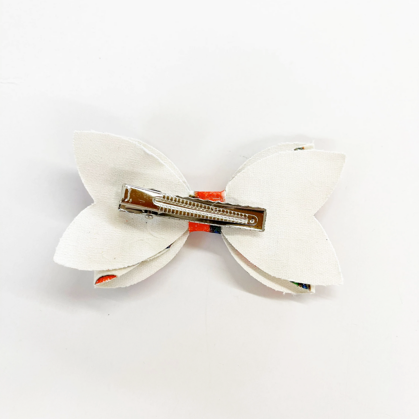 3.5” School Apples Faux Leather Bow