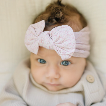 Fall Heart Dotted Arches Nylon Baby Headband