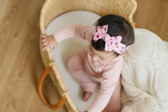 Pink Christmas Tree Trendy Nylon Baby Headband