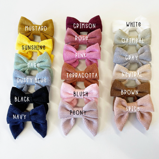 Sailor Corduroy Bows