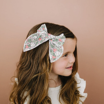 Girls Softball Baseball 4" Serged Cotton Hair Bow