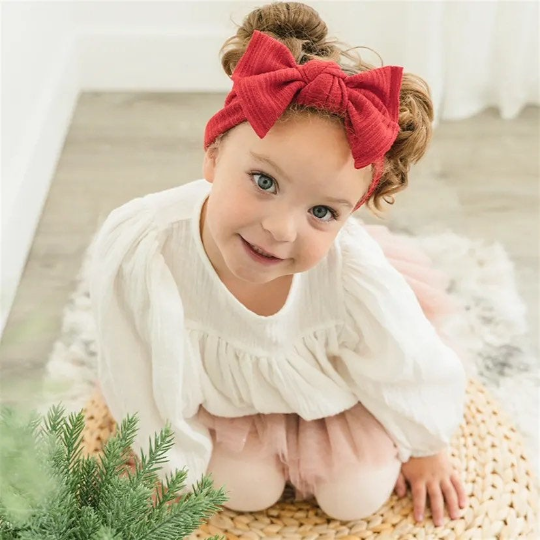 Red Thick Sweater Knit Headbands - Golden Dot Lane