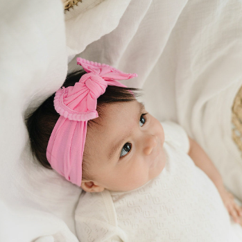 Pom Pom Nylon Headbands – Golden Dot Lane - Main Image