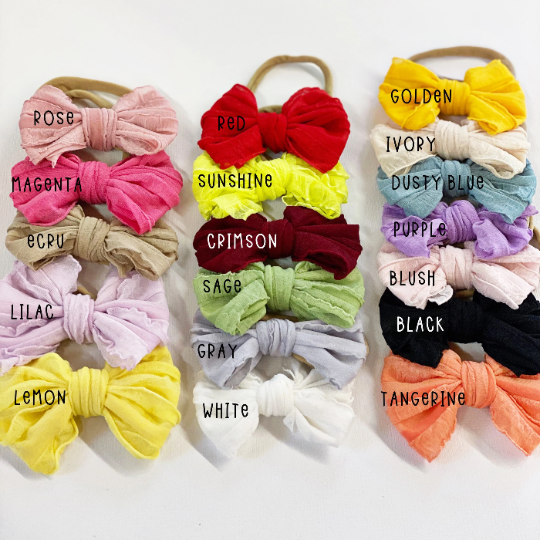 Ruffle Frilly Bows