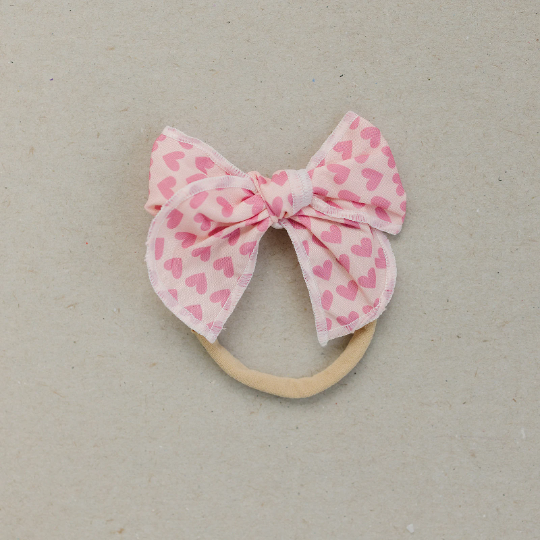 Petite Cotton Monochrome Hearts Bows