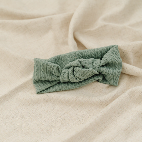 Knotted Cardigan Knit Headbands