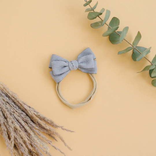 Double Stacked Corduroy Hair Bows
