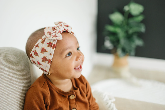 Vintage Christmas Tree + Lights Nylon Baby Headband