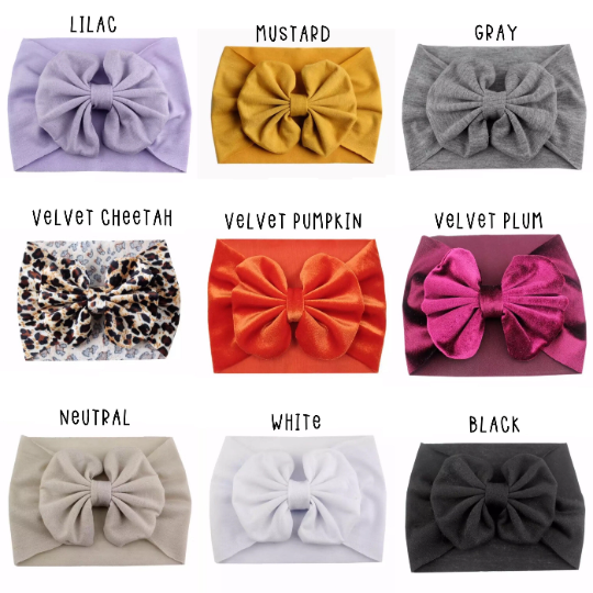 Big Bow Cotton Headbands