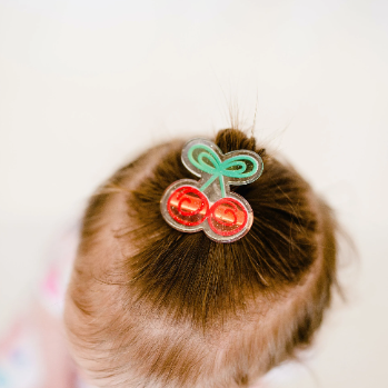 Sparkle Cherry Acrylic Hair Clip