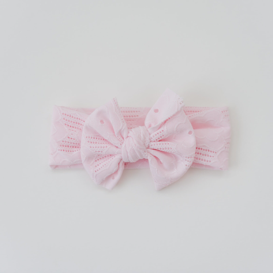Soft Spring Eyelet Baby Headwrap