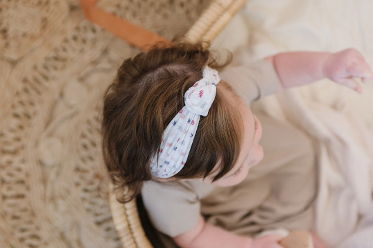Knotted Boho Arrow Baby Nylon Headband