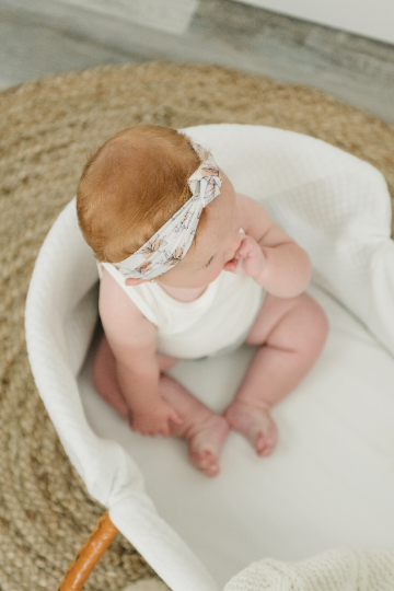 Knotted Mustard Floret Nylon Headband
