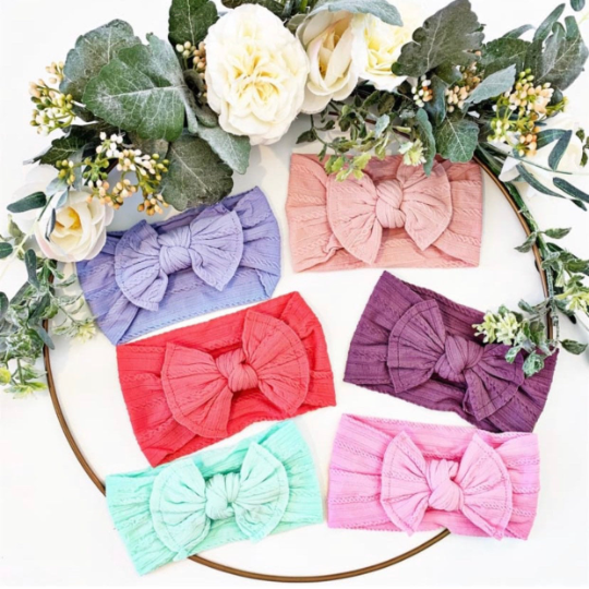 Cable Knit Nylon Headbands