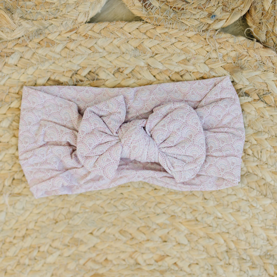 Fall Heart Dotted Arches Nylon Baby Headband