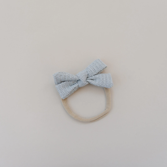 Double Bow Skinny Texture Hair Bow