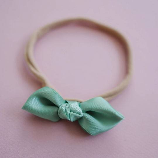 Petite Silky Knotted Ribbon Hair Bow