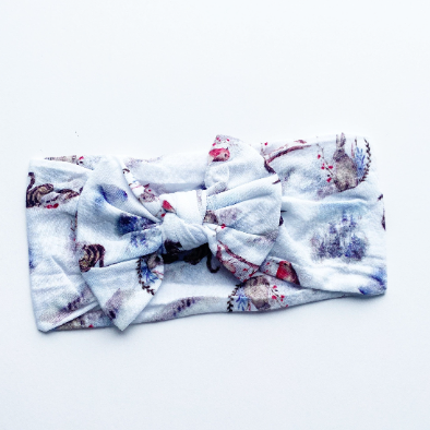 Winter Snowy Friends Nylon Headband - Golden Dot Lane