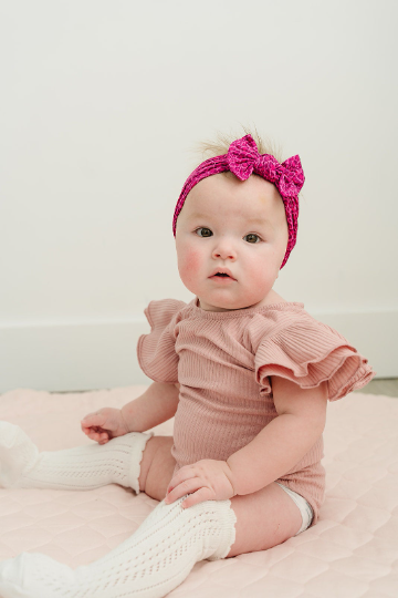 Pink Leopard Nylon Headband