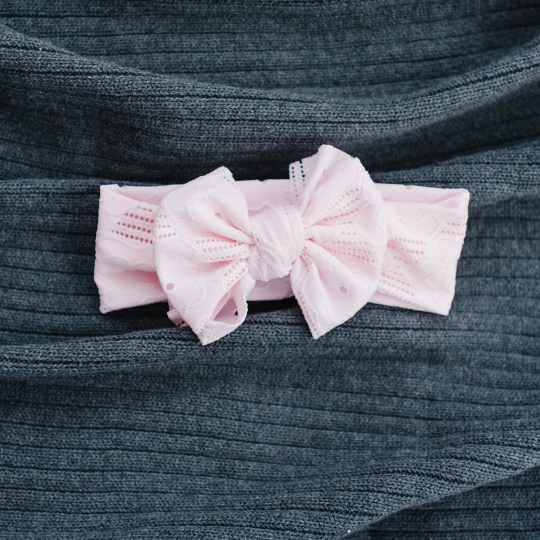 Soft Spring Eyelet Baby Headwrap