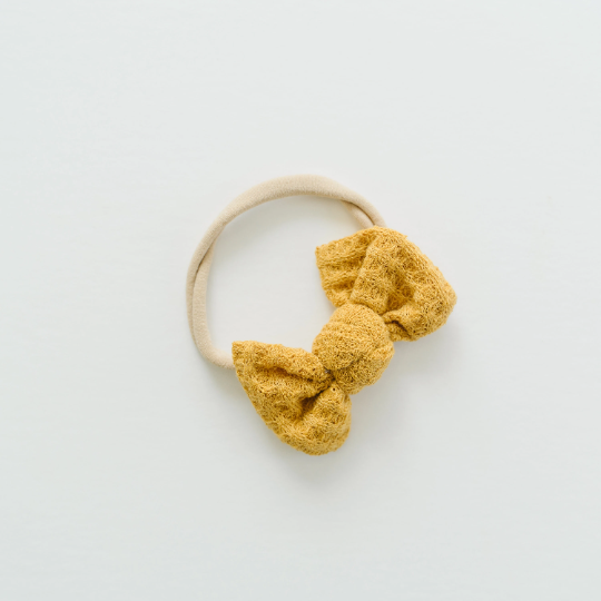 Waffle Cotton Knottie Bows
