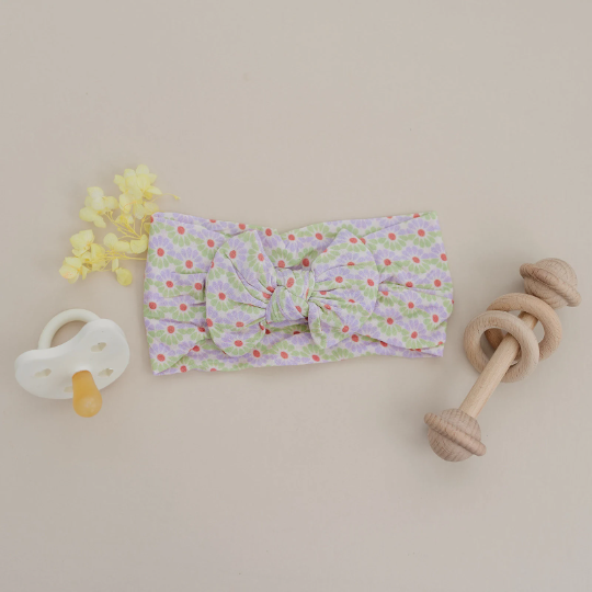 Radiant Summer Flowers Nylon Baby Headband