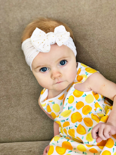 Shimmer-Dot Trendy Nylon Headbands