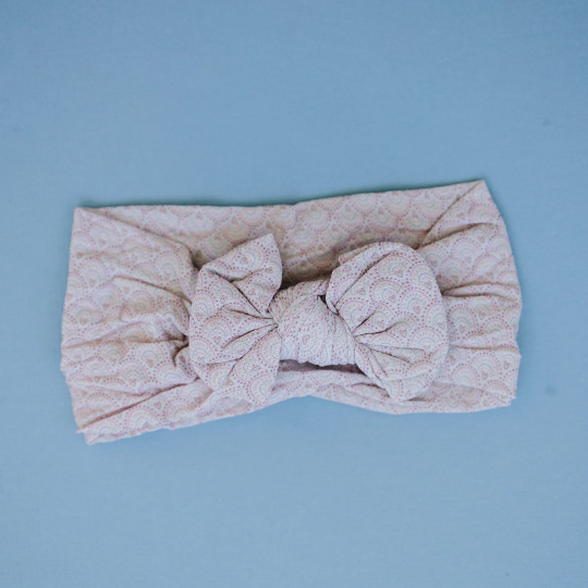 Fall Heart Dotted Arches Nylon Baby Headband