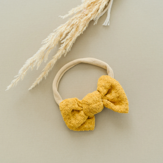Waffle Cotton Knottie Bows