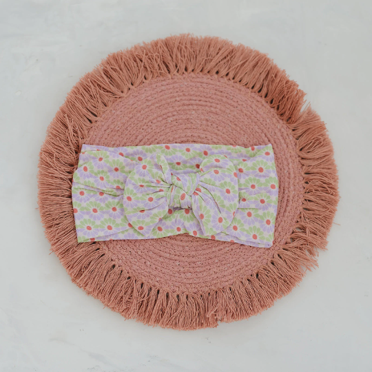Radiant Summer Flowers Nylon Baby Headband