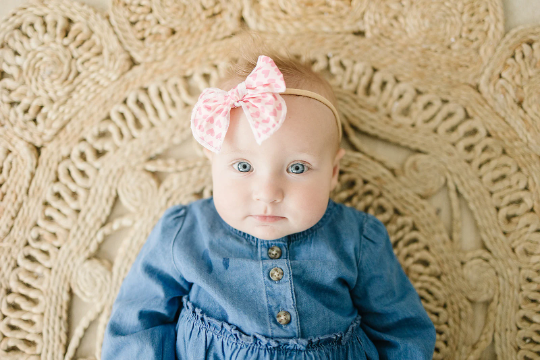 Petite Cotton Monochrome Hearts Bows