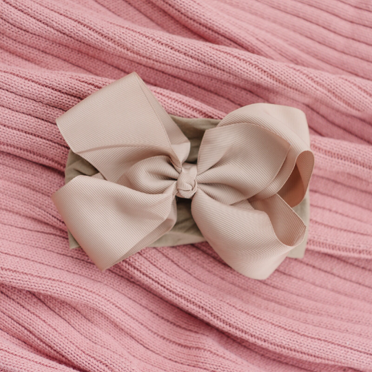 5" Grosgrain Bow Nylon Headbands