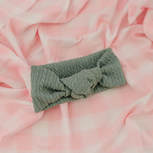 Knotted Cardigan Knit Headbands